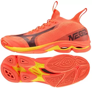 Buty sportowe męskie - Buty Mizuno Wave Lighting Neo2 M (kolor Czerwony, rozmiar 45) - grafika 1