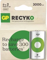 Ładowarki i akumulatory - Akumulatorki, D HR20, 1.2V, 3000 mAh, GP, kartonik, 2-pack, ReCyko - miniaturka - grafika 1