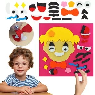 Tablica Edukacyjna Emocje Montessori Układanie - Zabawki interaktywne dla dzieci - miniaturka - grafika 1