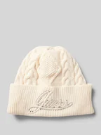 Czapki damskie - Czapka beanie z wyhaftowanym logo model ‘ROSELYN’ - miniaturka - grafika 1