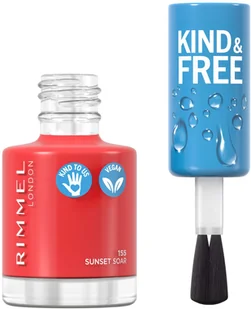 Rimmel London London KIND&FREE wegański lakier do paznokci nr 155 Sunset Soar 8.0 ml - Lakiery do paznokci - miniaturka - grafika 3