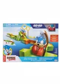 Zabawki zdalnie sterowane - SONIC THE HEDGEHOG - Go Go Racers - skocznia wyrzutnia i mini pojazd Sonic - miniaturka - grafika 1