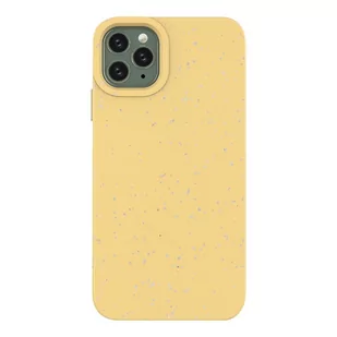 Hurtel Eco Case etui do iPhone 11 Pro Max silikonowy pokrowiec obudowa do telefonu żółty - Etui i futerały do telefonów - miniaturka - grafika 1