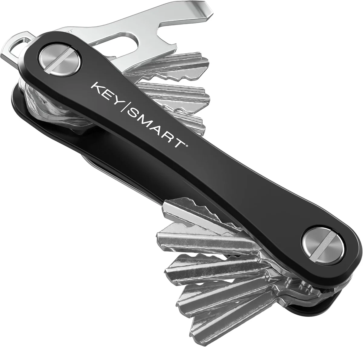 KeySmart Wytrzymały organizer na klucze EDC z otwieraczem i klipsem