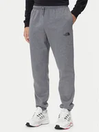 Spodnie sportowe męskie - The North Face Spodnie dresowe Simple Dome NF0A8C1W Szary Regular Fit - miniaturka - grafika 1
