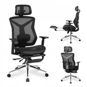 Fotele i krzesła biurowe - Ergonomiczny Fotel Biurowy Regulowany Krzesło z Podnóżkiem Mark Adler - miniaturka - grafika 1
