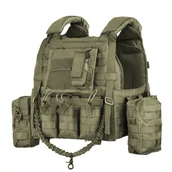 Odzież taktyczna i umundurowanie - 101 Inc. - Kamizelka Plate Carrier Ranger - Zielona - LQ14122 - miniaturka - grafika 1