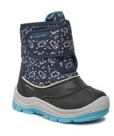 Śniegowce damskie - Geox Śniegowce Chłopięce Na Rzepy Wielokolorowe 27 Ż5E - miniaturka - grafika 1