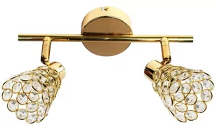 Candellux GLOSSY listwa 2X40W G9 MOSIĄDZ KRYSZTAŁKI PRZEŹROCZYSTE 92-97449 - Lampy sufitowe - miniaturka - grafika 1