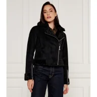 Kurtki damskie - Patrizia Pepe Dwustronna kurtka Cropped Fit - miniaturka - grafika 1