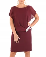 Sukienki - Sukienka Sonia 44 letnia damska na wesele elegancka na komunie wizytowa - miniaturka - grafika 1