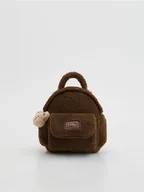 Plecaki - Reserved - Plecak z zawieszką - brązowy - miniaturka - grafika 1