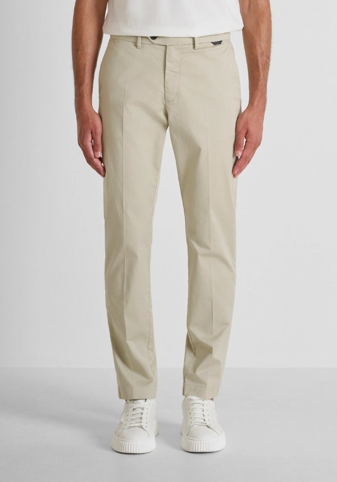 pantalone slim fit męskie safari