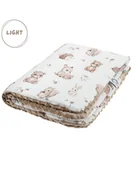 Koce i narzuty dla dzieci - Bonjour Cherie Kocyk średniaka light bawełna 75/100 Las - miniaturka - grafika 1