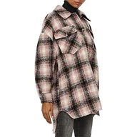 Kurtki damskie - VERO MODA Kurtka damska Vmluna Ga Noos Shacket, Misty Rose/Checks:check, M - miniaturka - grafika 1