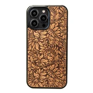 Etui i futerały do telefonów - Drewniane Etui Bewood iPhone 14 Pro Max LIŚCIE JABŁOŃ - miniaturka - grafika 1