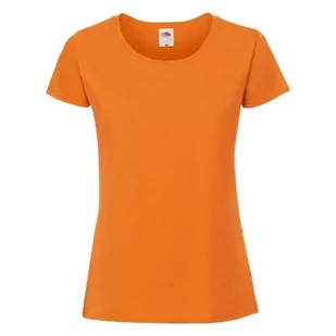 Koszulka damska Ringspun Premium Fruit of the Loom - Pomarańczowy XL - Koszulki i topy damskie - miniaturka - grafika 1