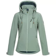 Kurtki damskie - Damska kurtka softshell z odpinanym kapturem kurtka przejściowa Windbreaker #ankerglutfreude - miniaturka - grafika 1