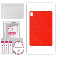 Akcesoria do tabletów i e-booków - folia naklejka skórka strukturalna na TYŁ do Blackview Tab 12 Pro - Czerwony Pastel Matowy Chropowaty Baranek - apgo SKINS - miniaturka - grafika 1