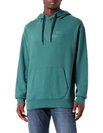 Bluzy męskie - Replay Męska bluza z kapturem M6265, 539 Pine Green, M - miniaturka - grafika 1