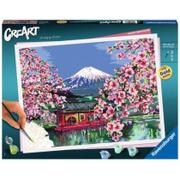 Malowanie po numerach - CreArt Premium: Kwitnąca wiśnia w Japonii - Ravensburger - miniaturka - grafika 1