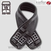 Akcesoria jeździeckie - Kieffer Popręg AIR-TEX ujeżdżeniowy z opaskami - miniaturka - grafika 1