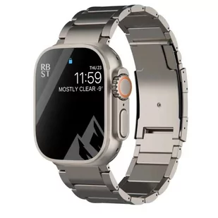 OPASKA PASEK TITANIUM "6" Apple Watch 1/2/3/4/5/6/7/8/9/SE/Ultra/Ultra2 42/44/45/49mm tytanowa - Akcesoria do smartwatchy - miniaturka - grafika 1