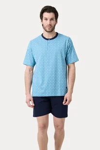 Piżama męska ENRIQUE XXL Niebieski - Piżamy męskie Piżama męska ENRIQUE XXL Niebieski - Piżamy męskie - miniaturka - grafika 1