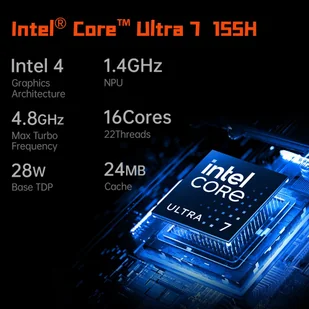 Ręczny PC do gier One Netbook OneXPlayer X1, Intel Ultra 7-155H, wyświetlacz 10,95 cali 2560*1600 120Hz, 64GB RAM 4TB SSD - Konsole i gry retro - miniaturka - grafika 7