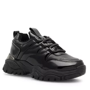 Buty dla dziewczynek - Sneakersy DeeZee TS5227K-10 Czarny - grafika 1