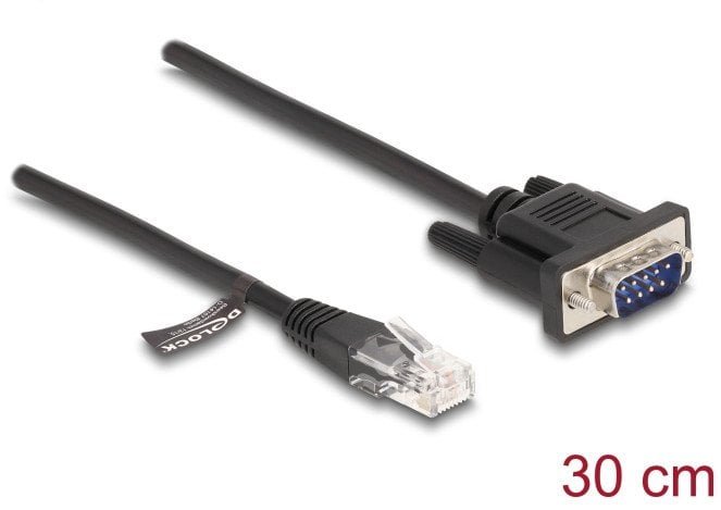 DELOCK Kabel RJ45 Stecker zu Seriell RS-232 D-Sub 9 Stecker 88008