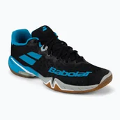 Buty sportowe męskie - Buty do badmintona męskie Babolat 22 Shadow Tour black/blue - miniaturka - grafika 1