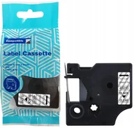 Etykiety do drukarek - Taśma DYMO D1 45010 12mm x 7m S0720500 czarny na przezroczystym zamiennik ZDT-D145010 - miniaturka - grafika 1