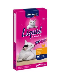 Vitakraft Vitakraft Cat Liquid-Snack z Kurczakiem 6x15g 43149-uniw - Przysmaki dla kotów - miniaturka - grafika 1