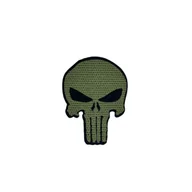 Odzież taktyczna i umundurowanie - Patch Punisher Zielony 60mm x 80mm - miniaturka - grafika 1