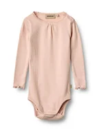 Body dla niemowląt - Wheat Body "Lotta" w kolorze jasnoróżowym - miniaturka - grafika 1