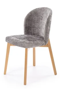 Szare drewniane krzesło tapicerowane - Lorenti - Krzesła Szare drewniane krzesło tapicerowane - Lorenti - Krzesła - miniaturka - grafika 1