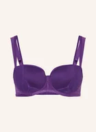 Biustonosze - Triumph Biustonosz Usztywniany Moonlight Kiss Z Błyszczącą Przędzą lila - miniaturka - grafika 1