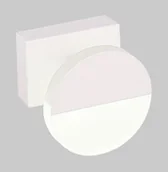 Lampy ścienne - Candellux Lighting biały kinkiet LED okrągły SING 21-72795 lampa ścienna obok lustra do łazienki 21-72795 - miniaturka - grafika 1