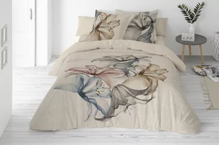 Pościel 220 x 200 3cz druk. Lniana LINEN MATEX 02 - Pościel - miniaturka - grafika 2