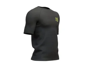 COMPRESSPORT Męska koszulka biegowa Training T-Shirt BLACK EDITION 2019 czarna - Koszulki sportowe męskie - miniaturka - grafika 1