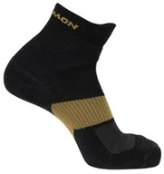 Skarpetki i podkolanówki sportowe - Skarpety Salomon X Ultra Quarter Black / Kelp - miniaturka - grafika 1