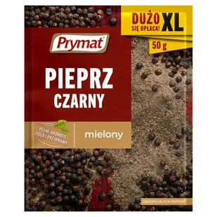 Prymat Pieprz czarny mielony XXL - Przyprawy i zioła sypkie - miniaturka - grafika 1