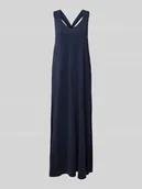 Sukienki - Długa sukienka z głębokim dekoltem w serek - miniaturka - grafika 1