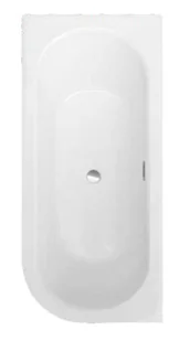 Besco Wanna 150x75 Avita Slim Plus Lewa + Syfon w kolorze złotym #WAV-150-LPZ - Wanny - miniaturka - grafika 5