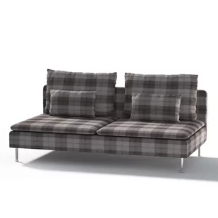 Dekoria pl pl Pokrowiec na moduł Söderhamn 3-osobowy krata szaro-grafitowa 186 x 99 x 83 cm Edinburgh 1006-115-75 - Pokrowce na meble - miniaturka - grafika 1