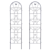 Pozostałe akcesoria do uprawy roślin - 2x Podpórka do roślin 190x55 cm - wzór kwiatowy - Cultivo - miniaturka - grafika 1
