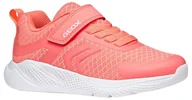 Buty dla dziewczynek - Geox J Sprintye Girl A Sneakersy dziewczęce, Fluo Koralowy, 26 EU - miniaturka - grafika 1