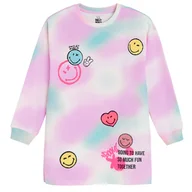 Sukienki i spódniczki dla dziewczynek - Cool Club, Sukienka dziewczęca z długim rękawem, mix, SmileyWorld - miniaturka - grafika 1