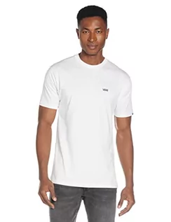 Koszulki męskie - Vans Męski t-shirt z logo na lewej piersi, Biały (White Black Yb), XS - grafika 1